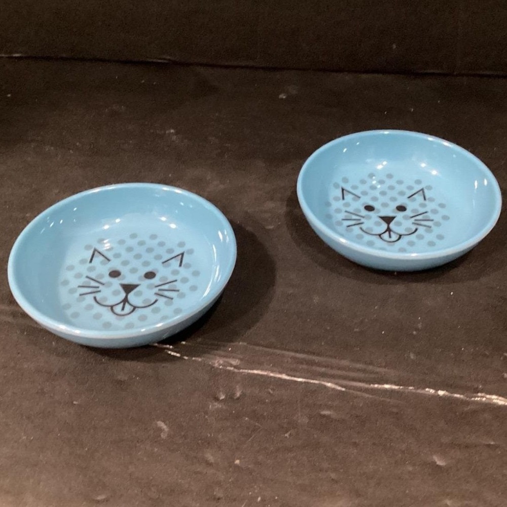 Van Ness Pets ECOWARE Cat Dish Bowl Whisker Friendly Set Of 2 Non Skid Non Break
